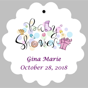 Baby Shower Tag - Festive  (set of 30)