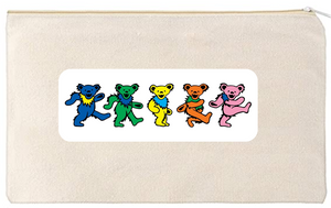 Grateful Dead Dancing Bears Zippered Bag (2 colors)