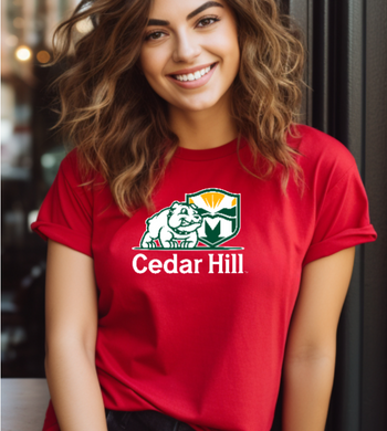 Cedar Hill Mascot Tee - Full Color Logo