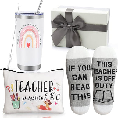 Teacher Survival Kit - Tumbler/Socks/Bag