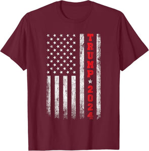 Trump 2024 Vintage Flag Shirt -Multiple Colors