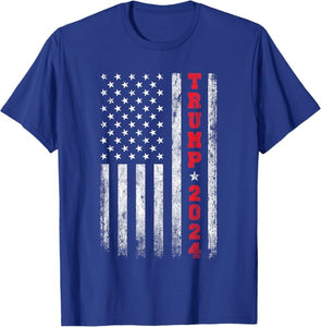 Trump 2024 Vintage Flag Shirt -Multiple Colors