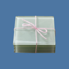 4" Square Glass Custom Photo/Image Coasters