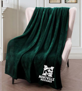 Montville Mustangs Throw Blanket