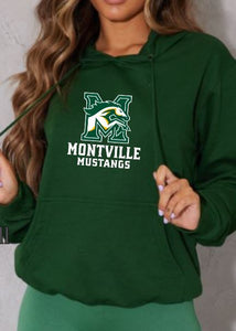Montville Mustang Hoodie - YOUTH - FULL Color Logo