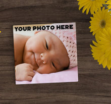 4" Square Glass Custom Photo/Image Coasters