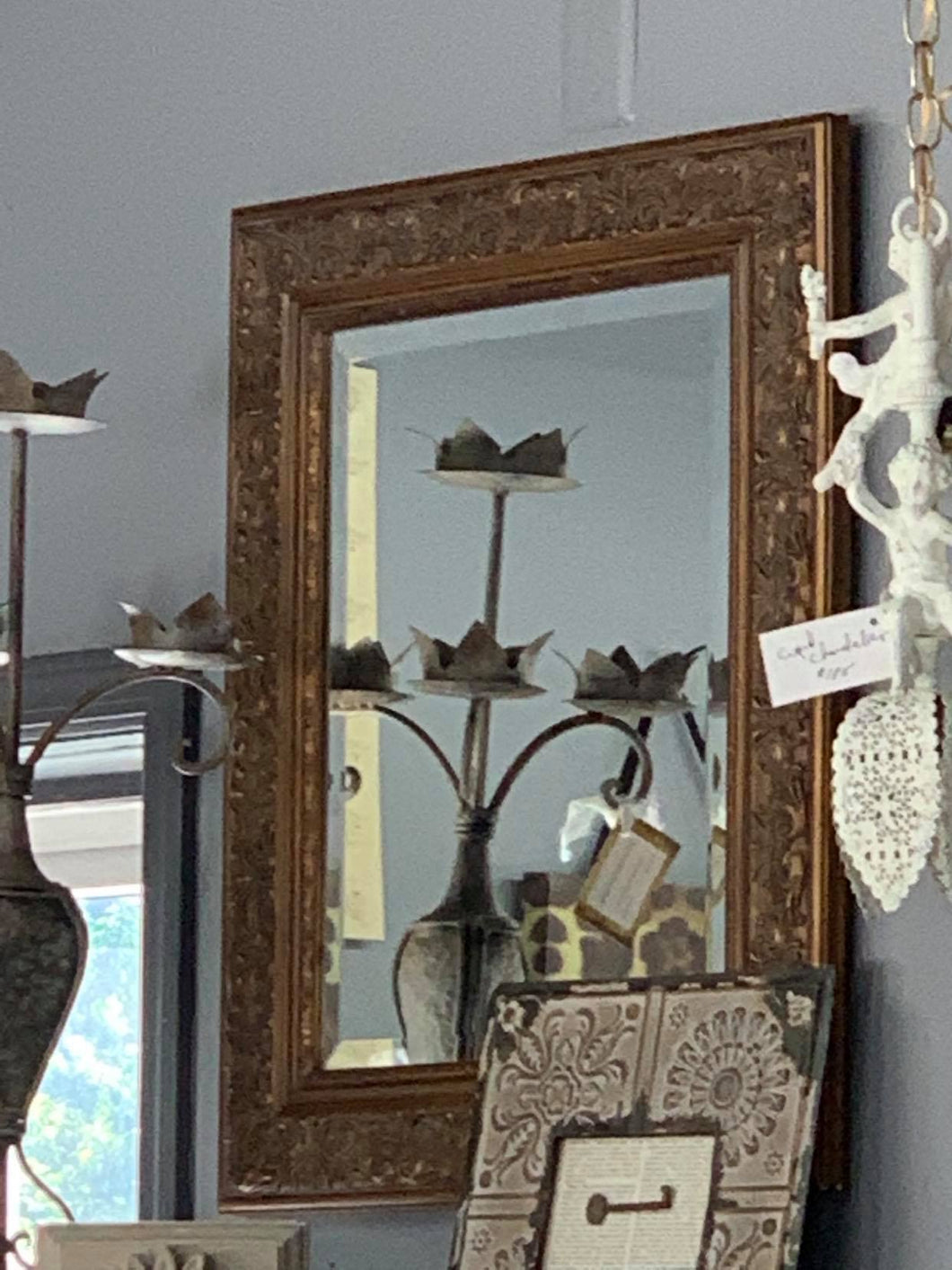 Brown Framed Mirror