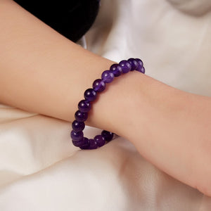 Purple Beaded Bracelet