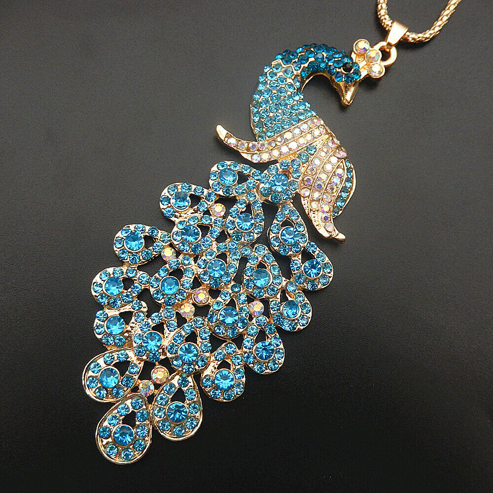 Betsey Johnson Peacock Necklace - Teal