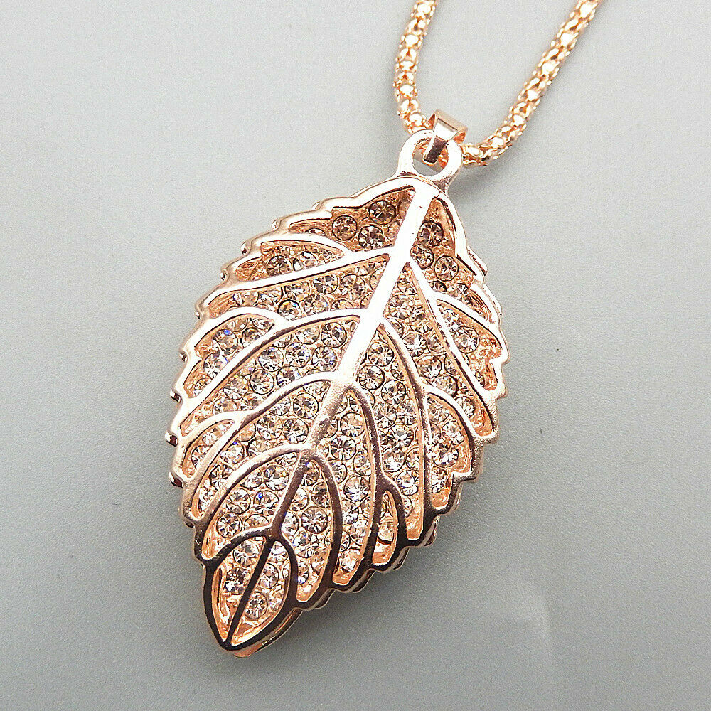 Betsey Johnson 3D Leaf Necklace