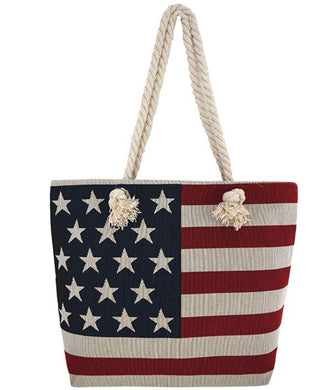 American Flag Tote Bag