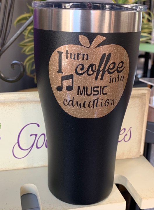 Coffee Tumbler - I Turn Coffee Into Music Education