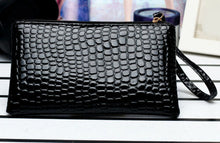 Crocodile Patterned Clutch/Cosmetic Bag