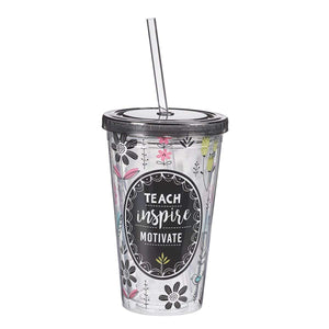 Teacher Tumbler:  Teach, Inspire, Motivate