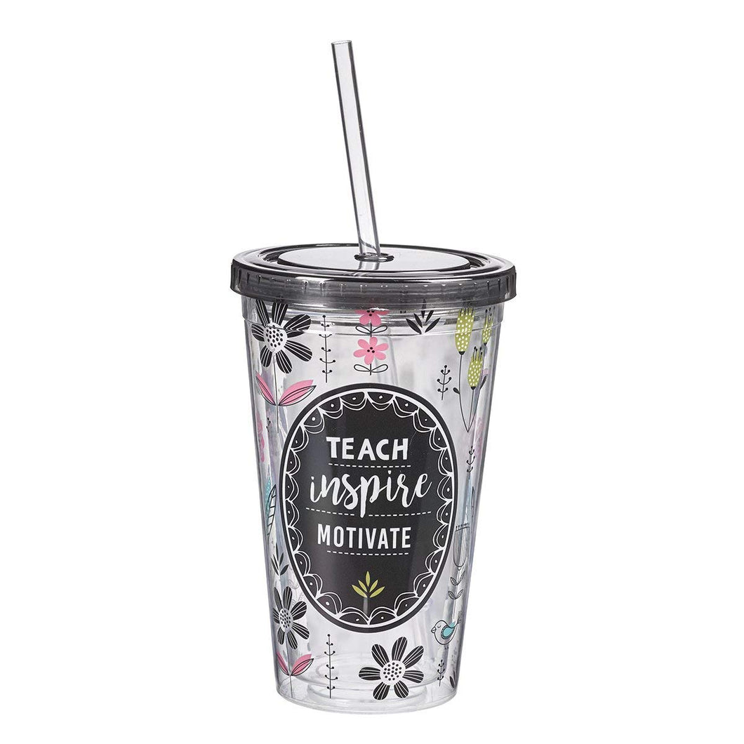 Teacher Tumbler:  Teach, Inspire, Motivate