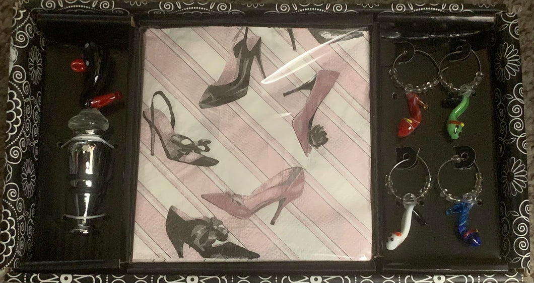 Wine Essentials Gift Set - High Heel Theme