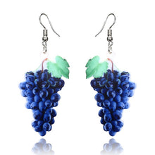 Purple Grape Earrings