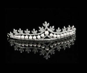 Rhinestone and Pearl Tiara