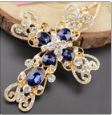Betsey Johnson Blue and Crystal Cross