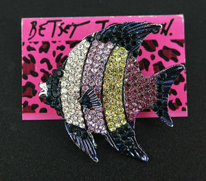 Betsey Johnson Fish Brooch