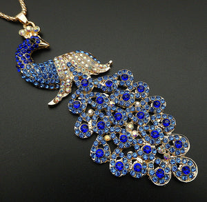 Betsey Johnson Peacock Necklace - Blue