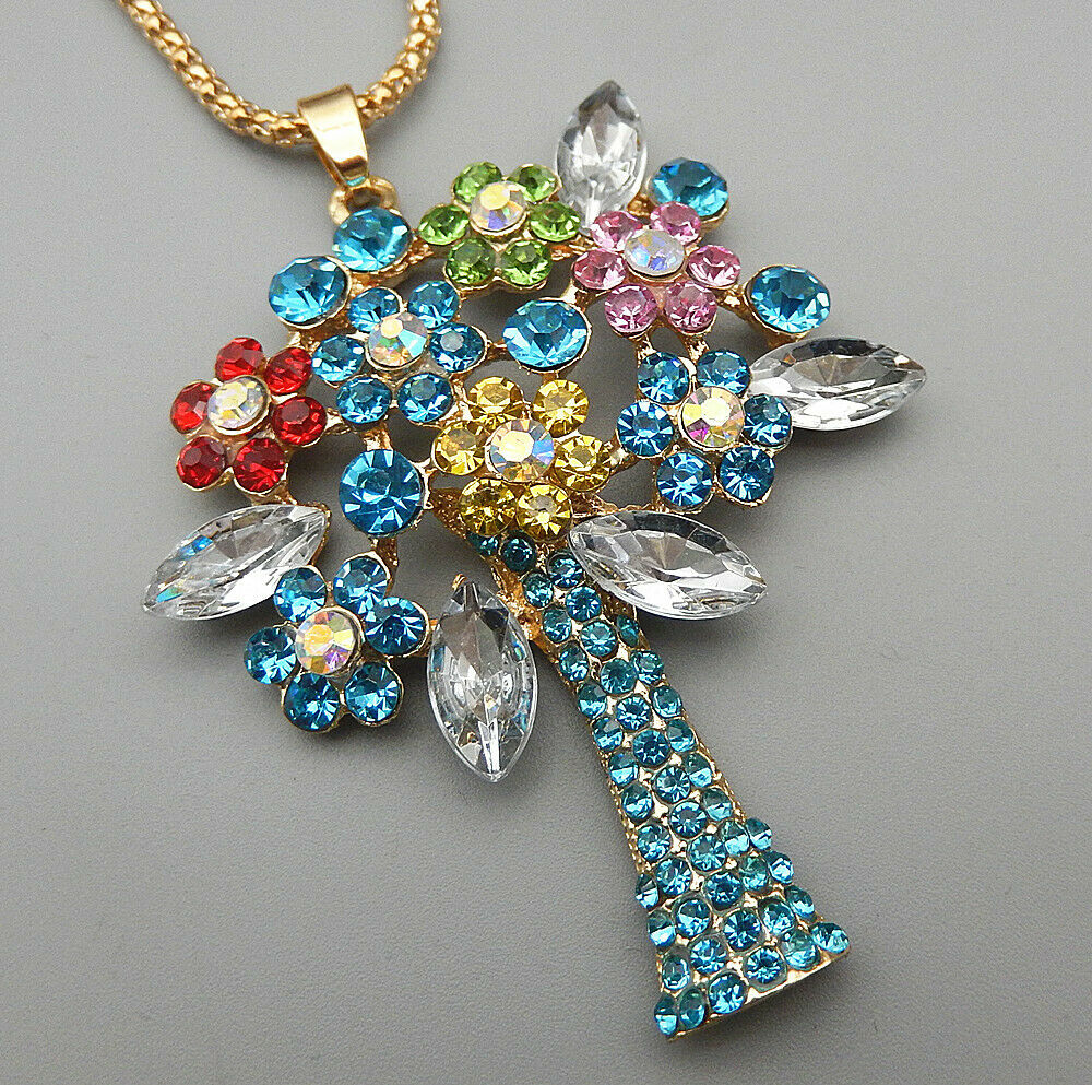 Betsey Johnson Flower Bouquet Necklace