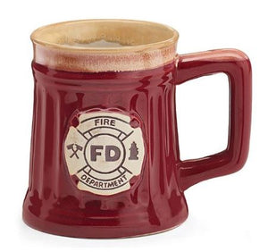 Fire Department Mug with Crest, 15 oz
