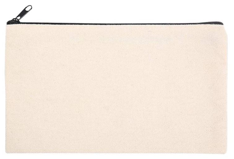 Zippered Pencil Case or Cosmetic Bag
