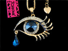 Betsey Johnson Evil Eye Necklace - Goldtone