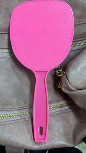 Pink Handheld Mirror - Personalized