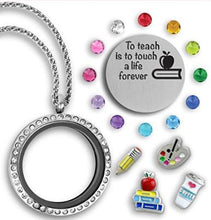 Teacher Charm Locket - Round with Choice of 2 Sayings