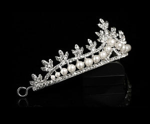 Rhinestone and Pearl Tiara