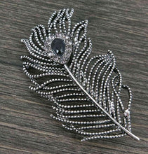 Betsey Johnson Peacock Feather Brooch