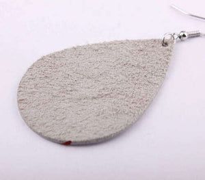 Baseball Faux Leather Earrings