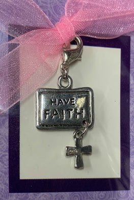 Ribbon Charm - Have Faith