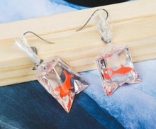 Goldfish in a Bag Earrings
