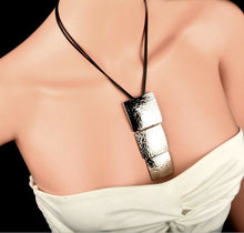 Triple Square Long Necklace