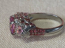 Betsey Johnson 3 Pink Stones - Ring Size 8