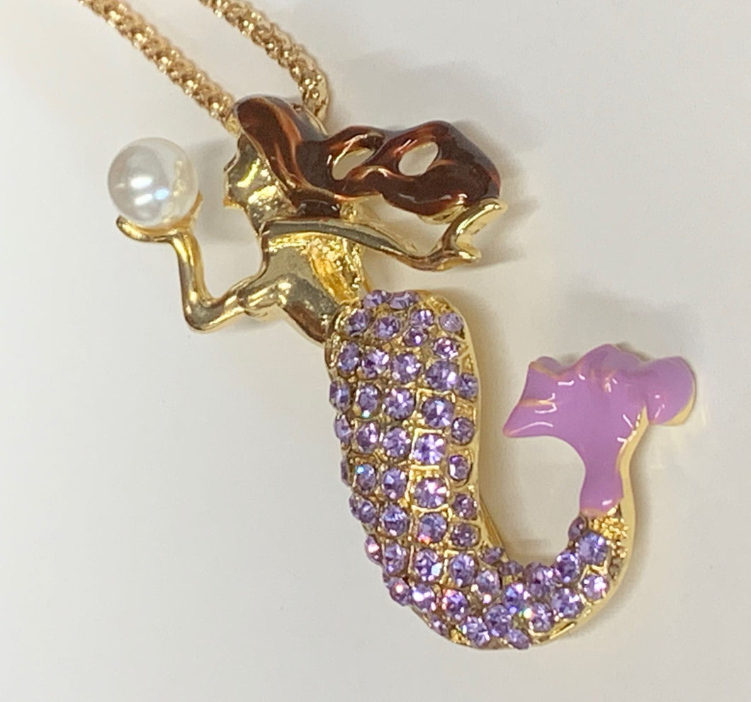 Betsey Johnson Mermaid Necklace/Brooch