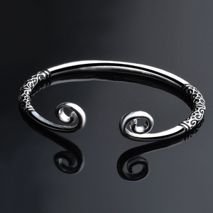 Carved Bangle Bracelet