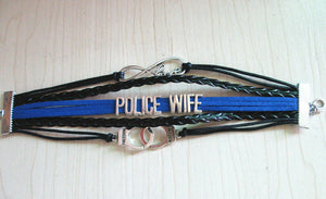 Police Wife Leather Bracelet