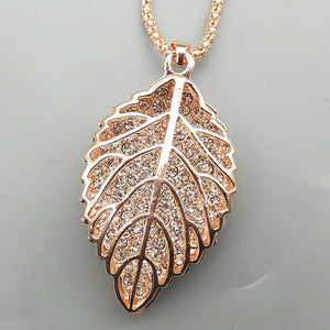 Betsey Johnson 3D Leaf Necklace