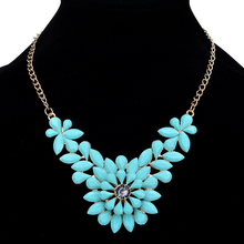 Turquoise Daisy Fashion Necklace