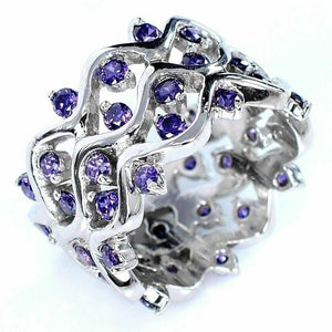 Amethyst Wave Ring