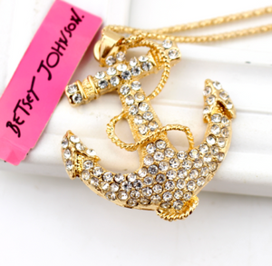 Betsey Johnson Anchor Necklace