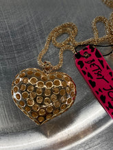 Betsey Johnson 3D Rhinestone Heart