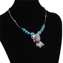 Turquoise Necklace with Fish Pendant
