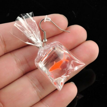 Goldfish in a Bag Earrings