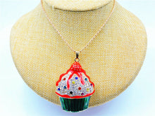 Betsey Johnson Cupcake Pendant Necklace