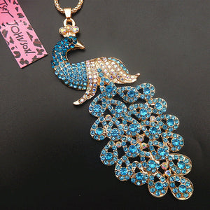 Betsey Johnson Peacock Necklace - Teal